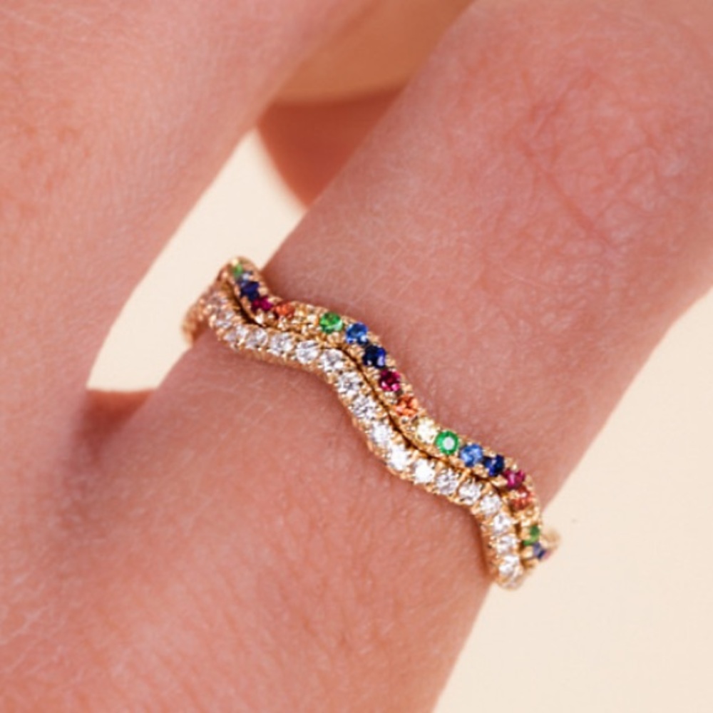 Stephanie Gottlieb Double Stack Wave Ring - image 3